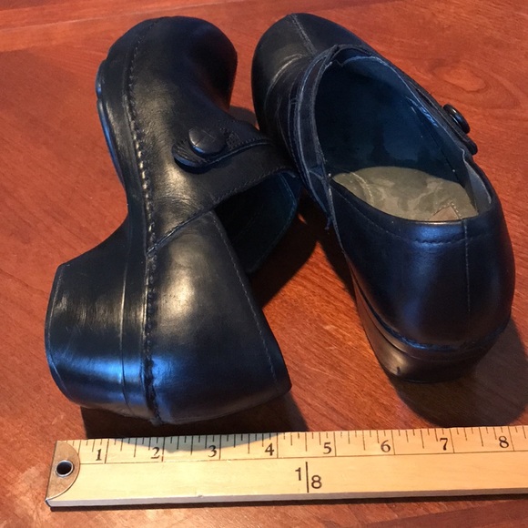 Dansko black leather clogs shoes size 38 - Picture 6 of 15